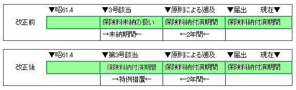 第3号被保険者特例措置の図