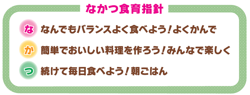 なかつ食育指針