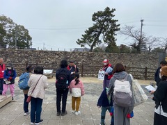 中津市歴史博物館から見える石垣