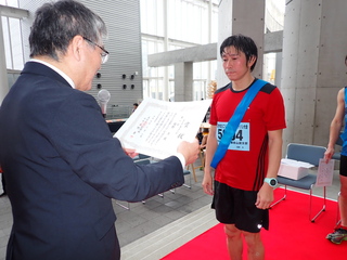 5km男子の部 1位