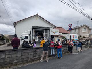 地震体験車の様子（下宮永）