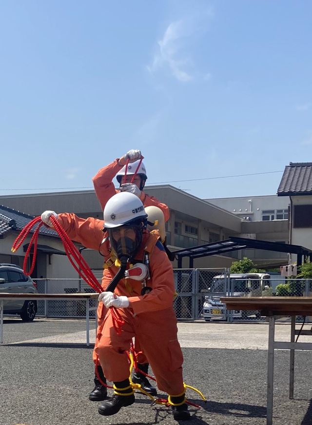 ほふく救出の様子