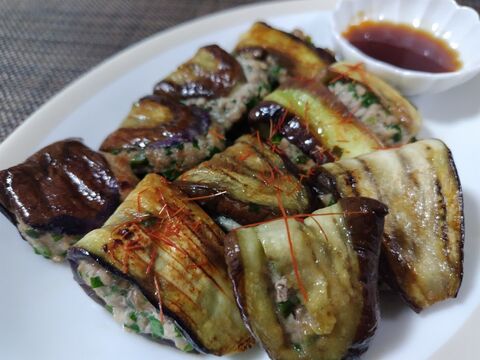 ７月　如水HP用　なす餃子