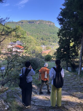 大岩扇山を目の前に