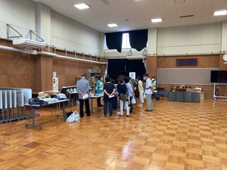 防災グッズの見学 防災グッスの見学