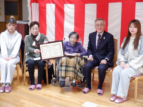 市長と記念撮影