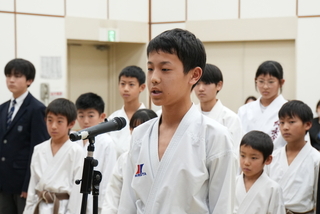 選手決意表明（小学生代表）