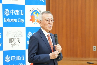 奥塚市長　激励の言葉