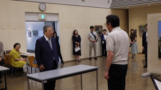 受賞者代表挨拶 美術協会賞受賞者によるあいさつ