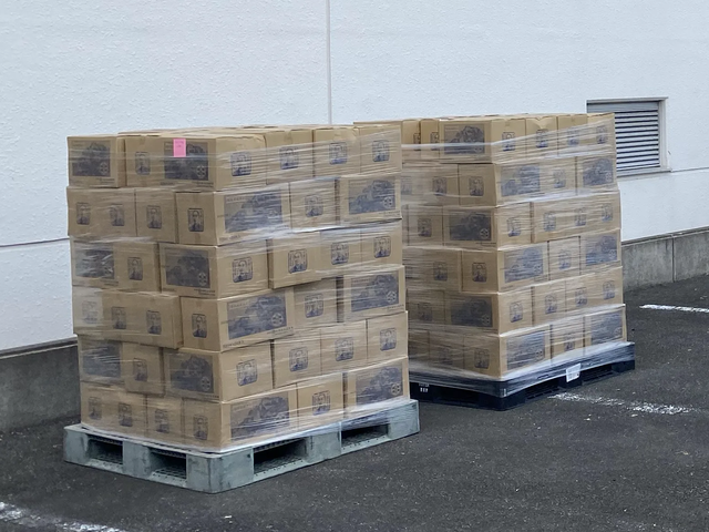 納品した支援物資 納品した支援物資
