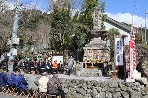 朝吹英二翁生誕祭神事の様子