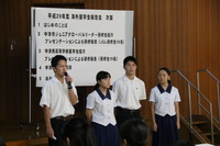 中津南高等学校留学生の発表