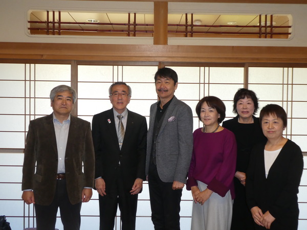 永田章氏ほか関係者の皆さんと