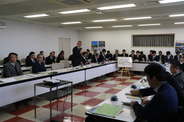 記者会見の様子