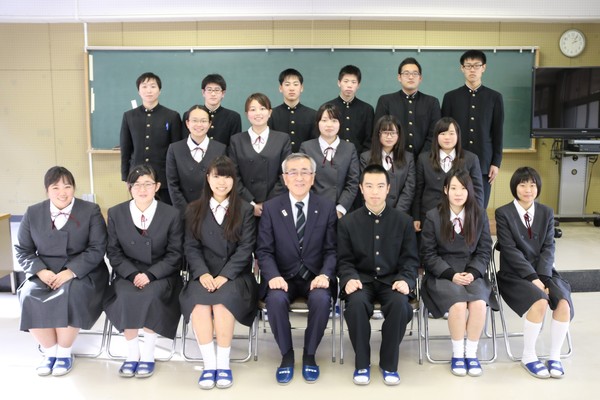 市長と話そう ふれあい座談会 ふれ談 大分県立中津南高等学校耶馬溪校3年生 大分県中津市
