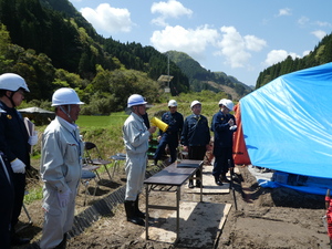 耶馬溪災害現場確認2