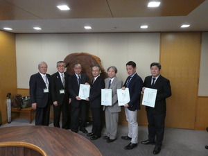 NHK日本放送協会を訪問した奥塚市長