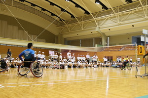 選手のデモンストレーション