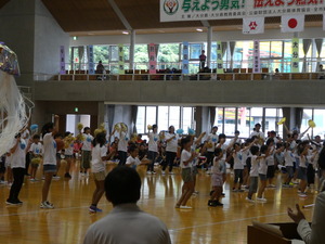 開会式でのアトラクション