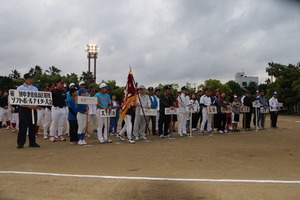 開会式に臨む選手の皆さん