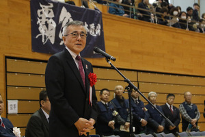 市長あいさつの様子