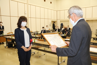 観光功労者表彰の様子