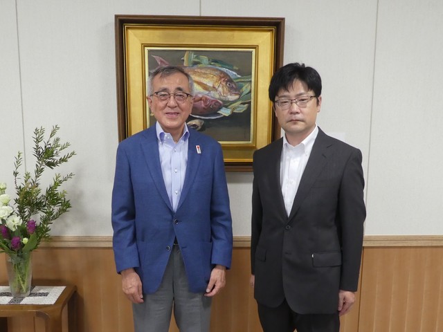 吉田副知事と奥塚市長