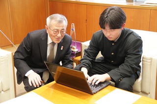 パソコン入力実演