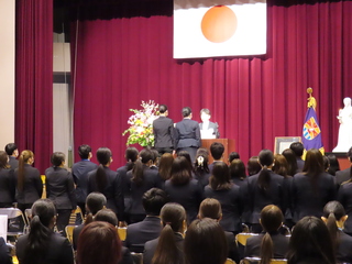 卒業式のようす