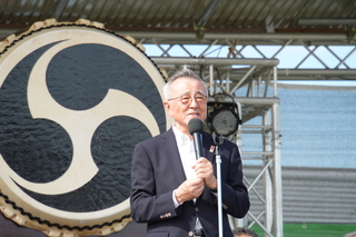 市長あいさつの様子 市長あいさつの様子